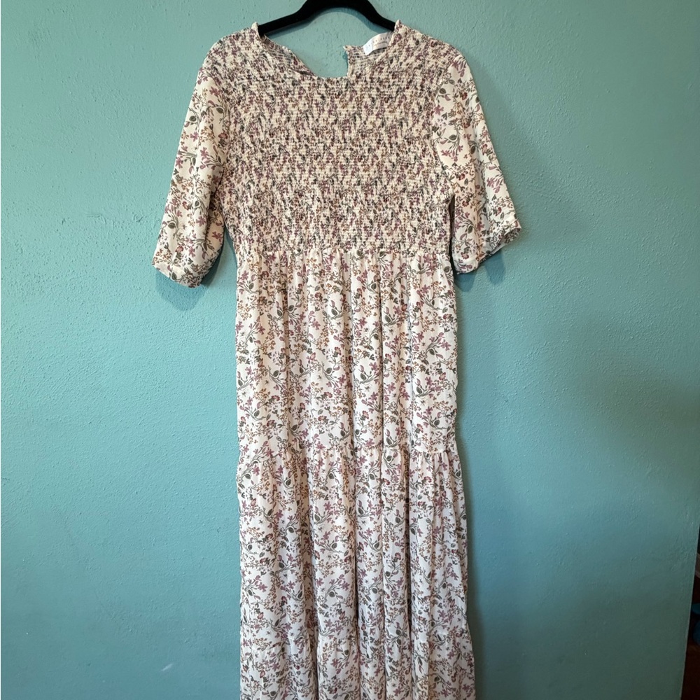 Floral Print Sign Here Maxi Dress